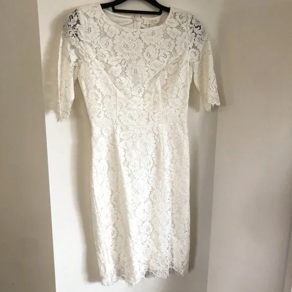 Erin Fetherston | Dresses | Nwt Erin By Erin Fetherston Vintage Lace  Appliqu Sheath Dress Ivory | Poshmark
